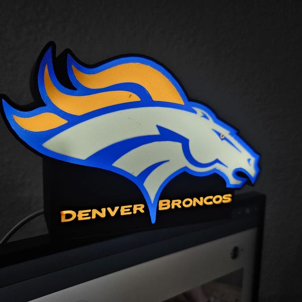 Boîte lumineuse de bureau Denver Broncos