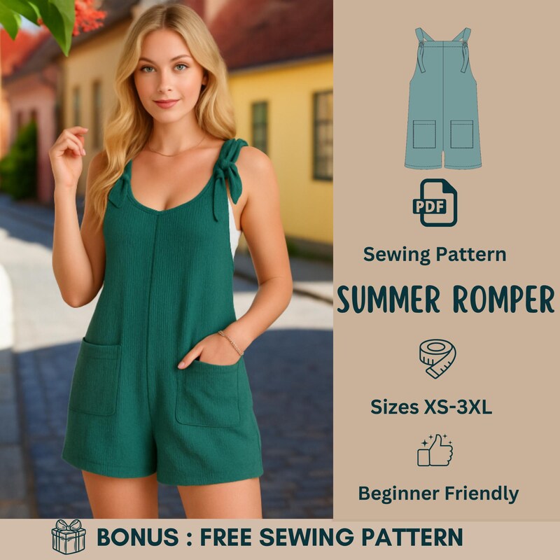 Romper Pattern - Etsy