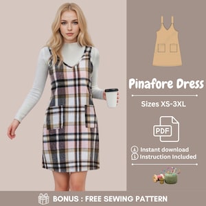 Plaid Overall Dress - Etsy