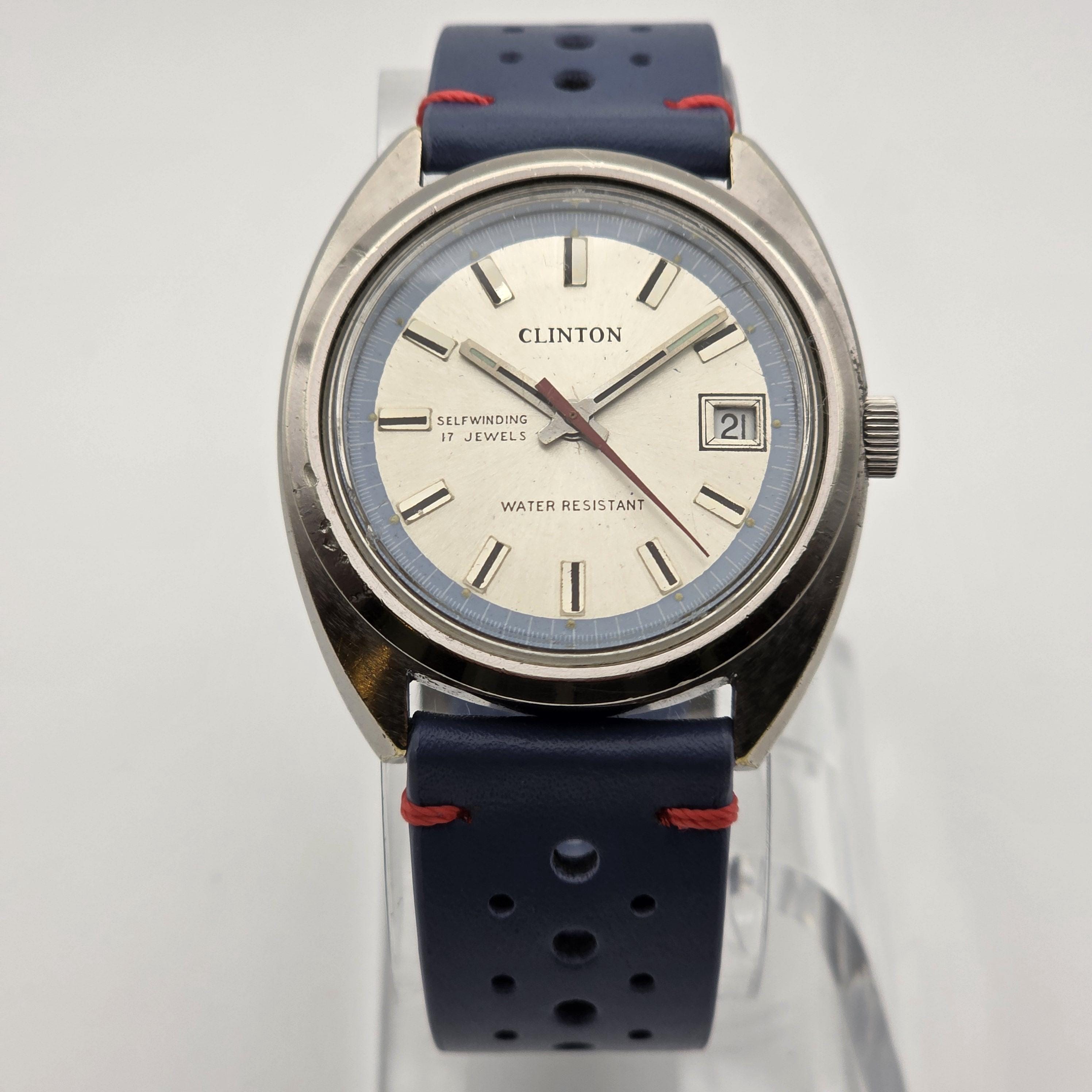 Clinton Self Winding No battery Need it no Wind Up Very Retro Beauty Working Clinton Watch - Etsy main image 4