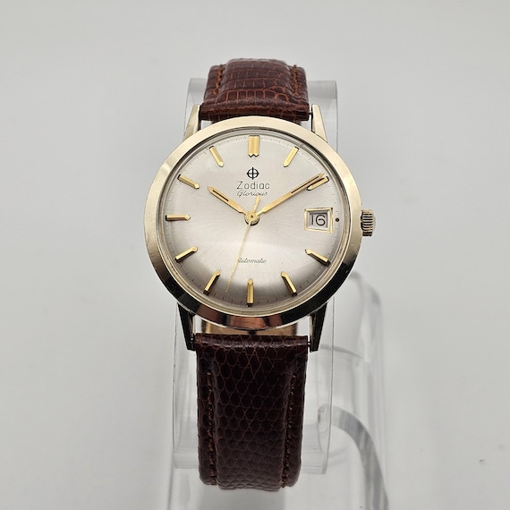 1960年代頃 シェル石油 17石 ヴィンテージ　プロモーション腕時計 ガソリン Vintage 1960s Zodiac Glorious Watch - Etsy