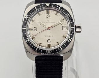 Vintage 1970s Paul Portinoux Dive Watch