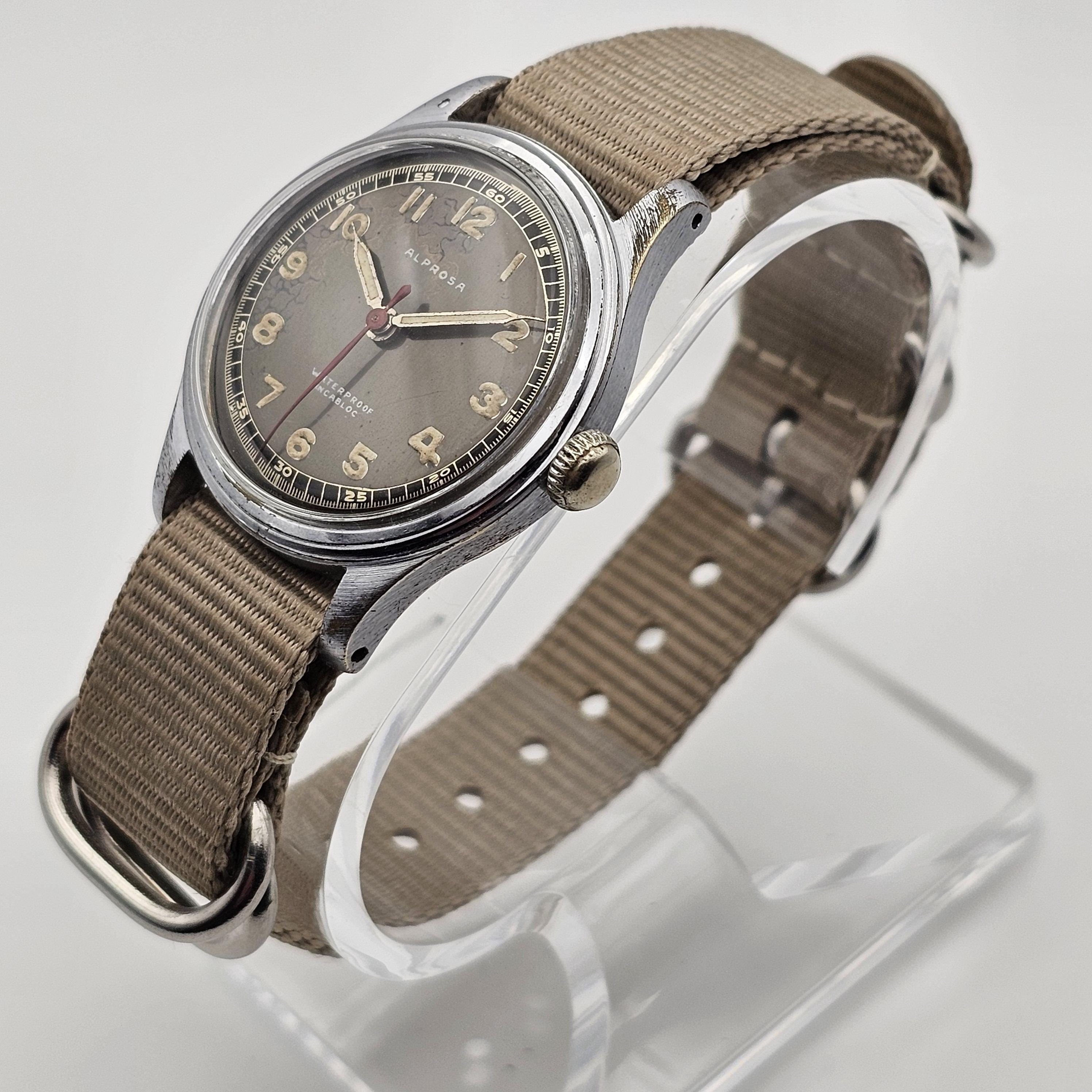 古道具　CHRONOMETER ALPROSA アンティークウォッチ Vintage Alprosa Watch - Etsy