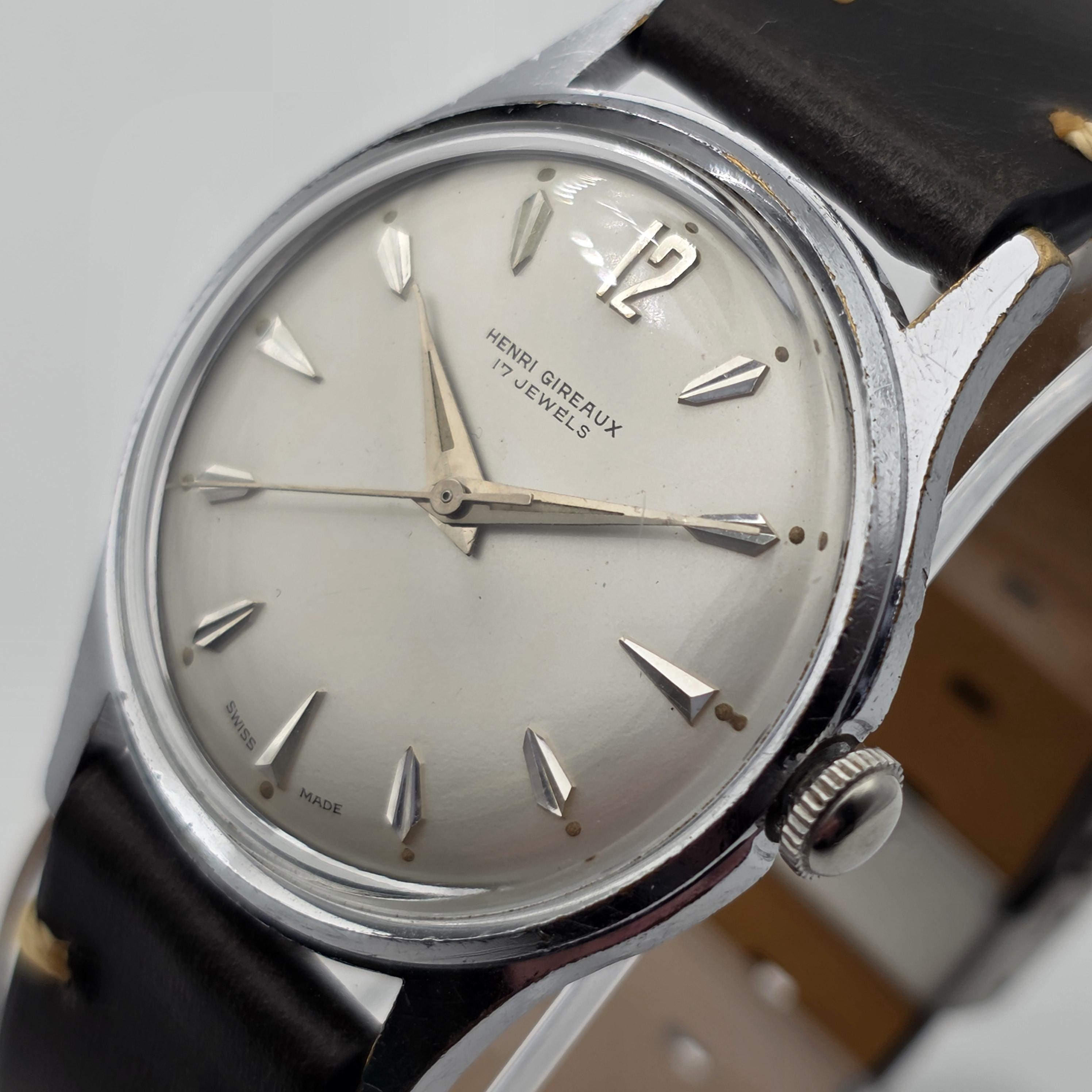 Vintage Henri Gireaux 17 Jewels Silver Tone Ladies Swiss Made Watch Manual Wind Vintage 1960s Henri Gireaux Watch - Etsy main image 3