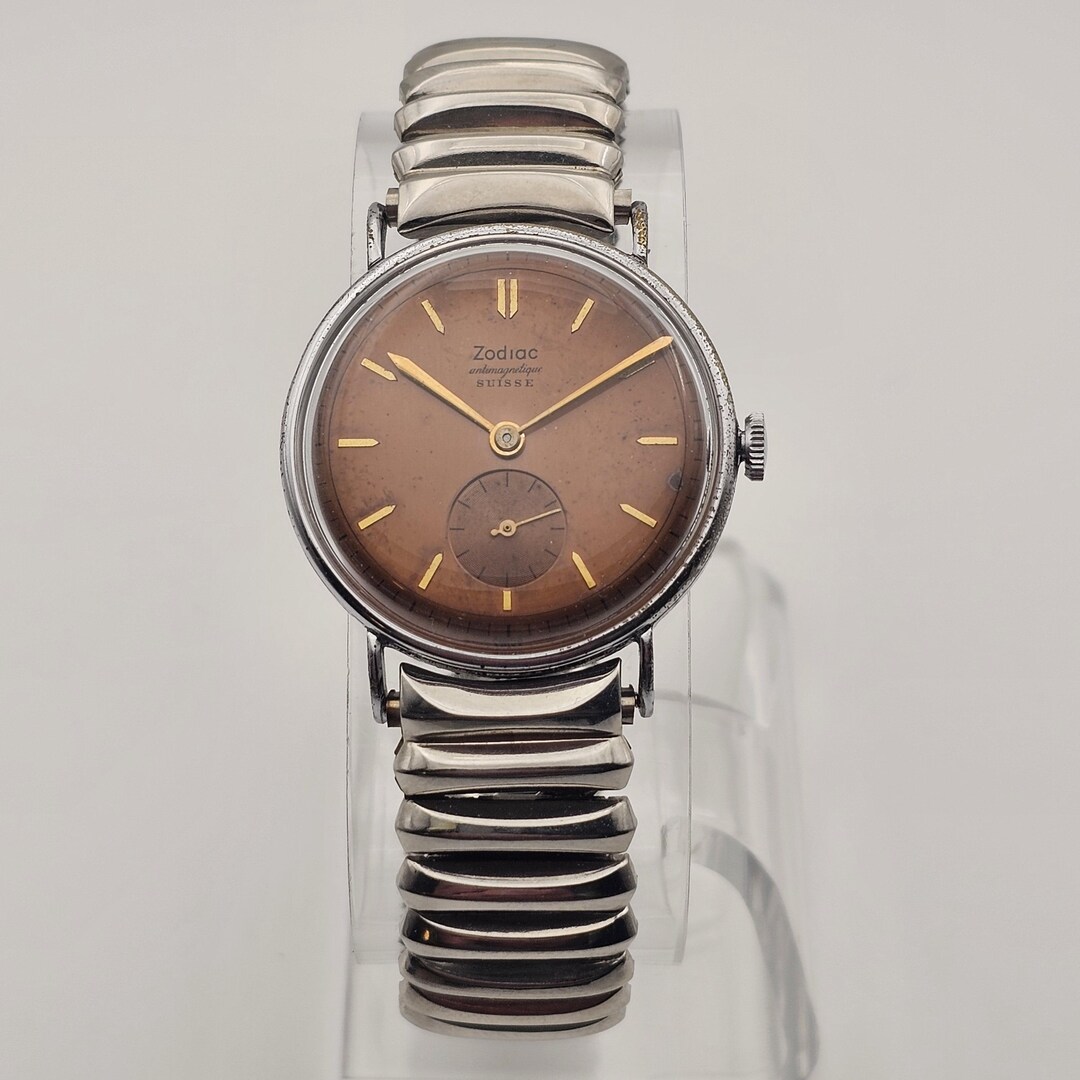 Vintage 1940s Zodiac Antimagnetique Suisse Watch - Etsy