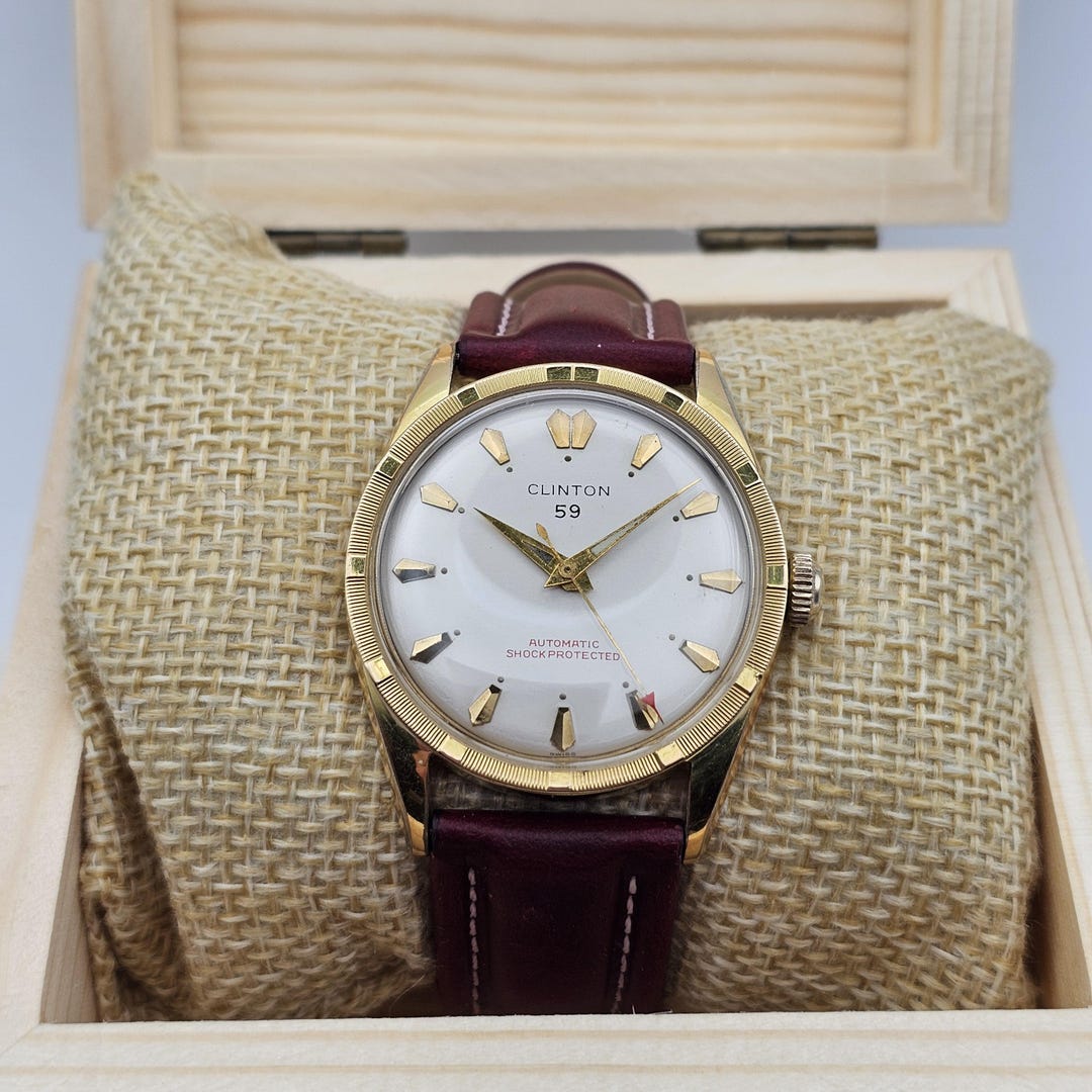 Vintage 1960s Clinton 59 Watch - Etsy