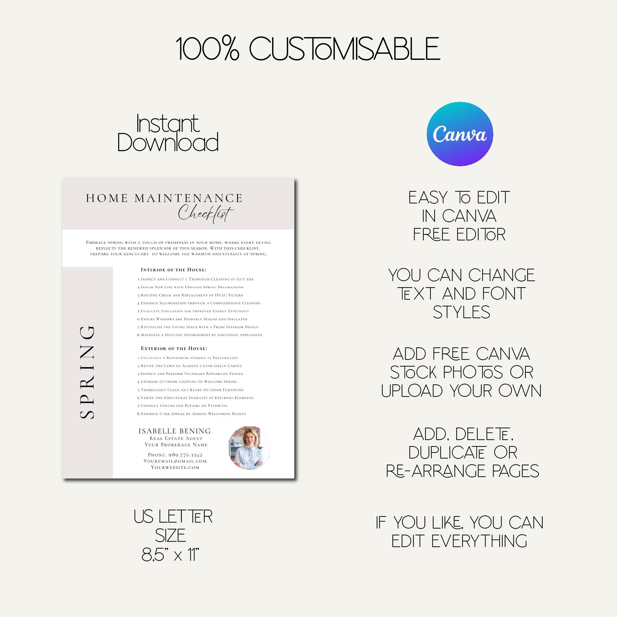 Seasonal Home Maintenance Checklist for Real Estate Agents - INSTANT ...