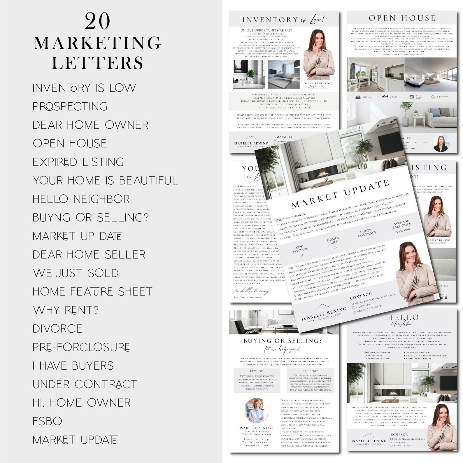 Real Estate Marketing Template Bundle | Real Estate Marketing | Real ...
