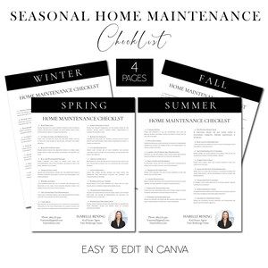 Seasonal Home Maintenance Checklist for Real Estate Agents - INSTANT ...