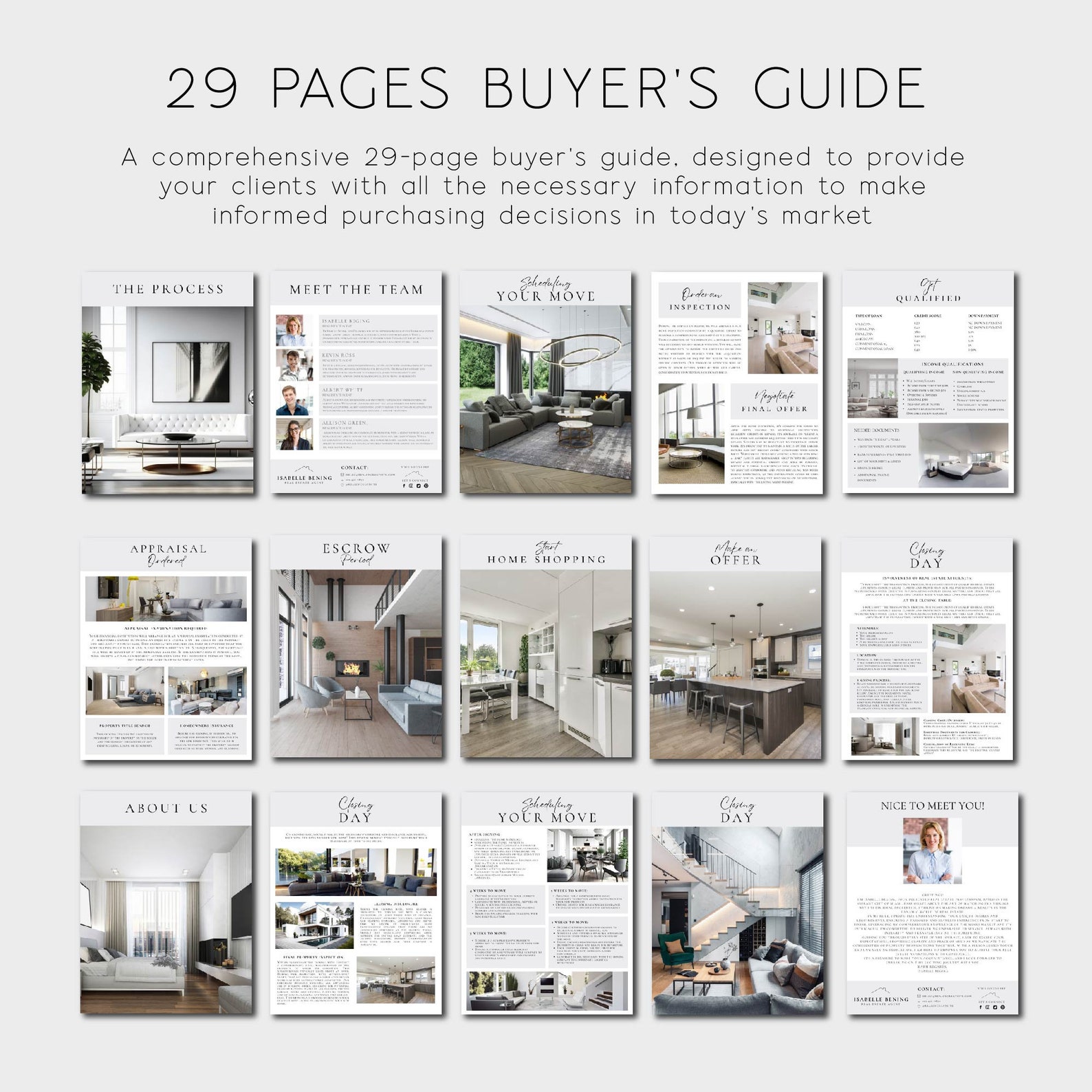 Real Estate Buyer and Seller Guide, Real Estate Marketing Template ...