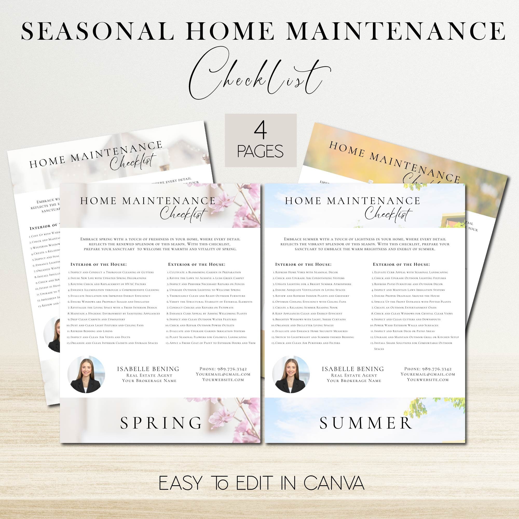 Seasonal Home Maintenance Checklist for Real Estate Agents - INSTANT ...