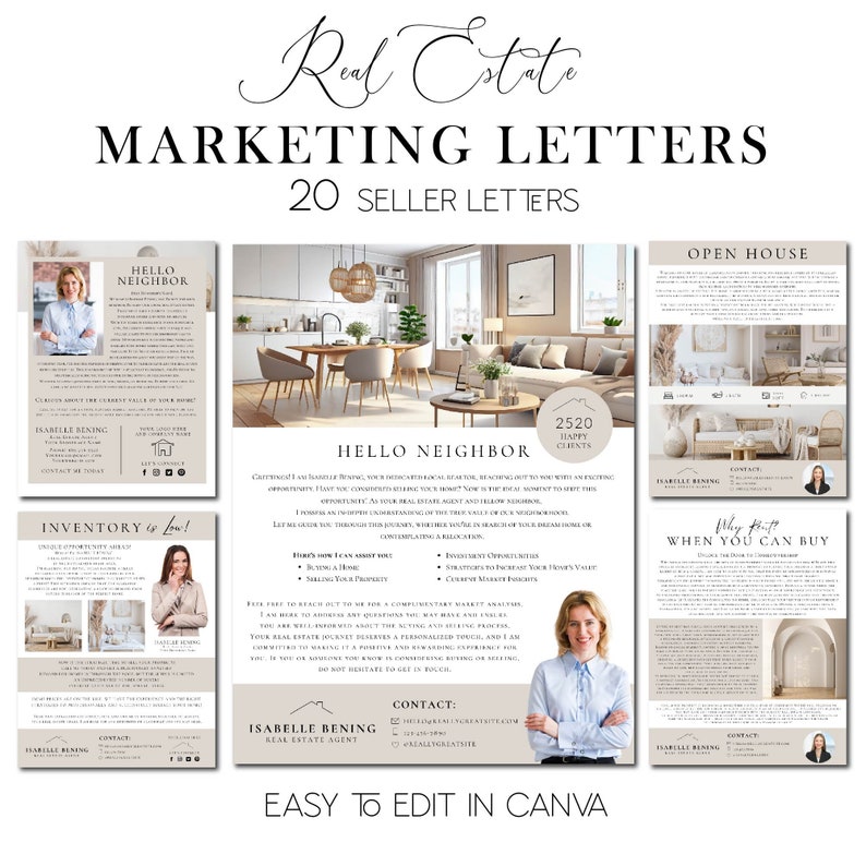 Real Estate Marketing Template Bundle | Real Estate Marketing | Real ...