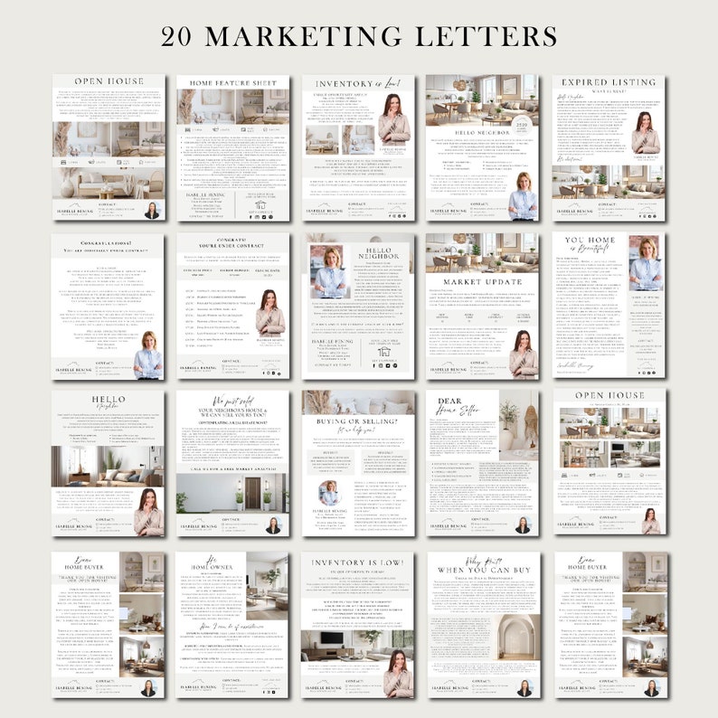 Real Estate Marketing Template Bundle | Real Estate Marketing | Real ...