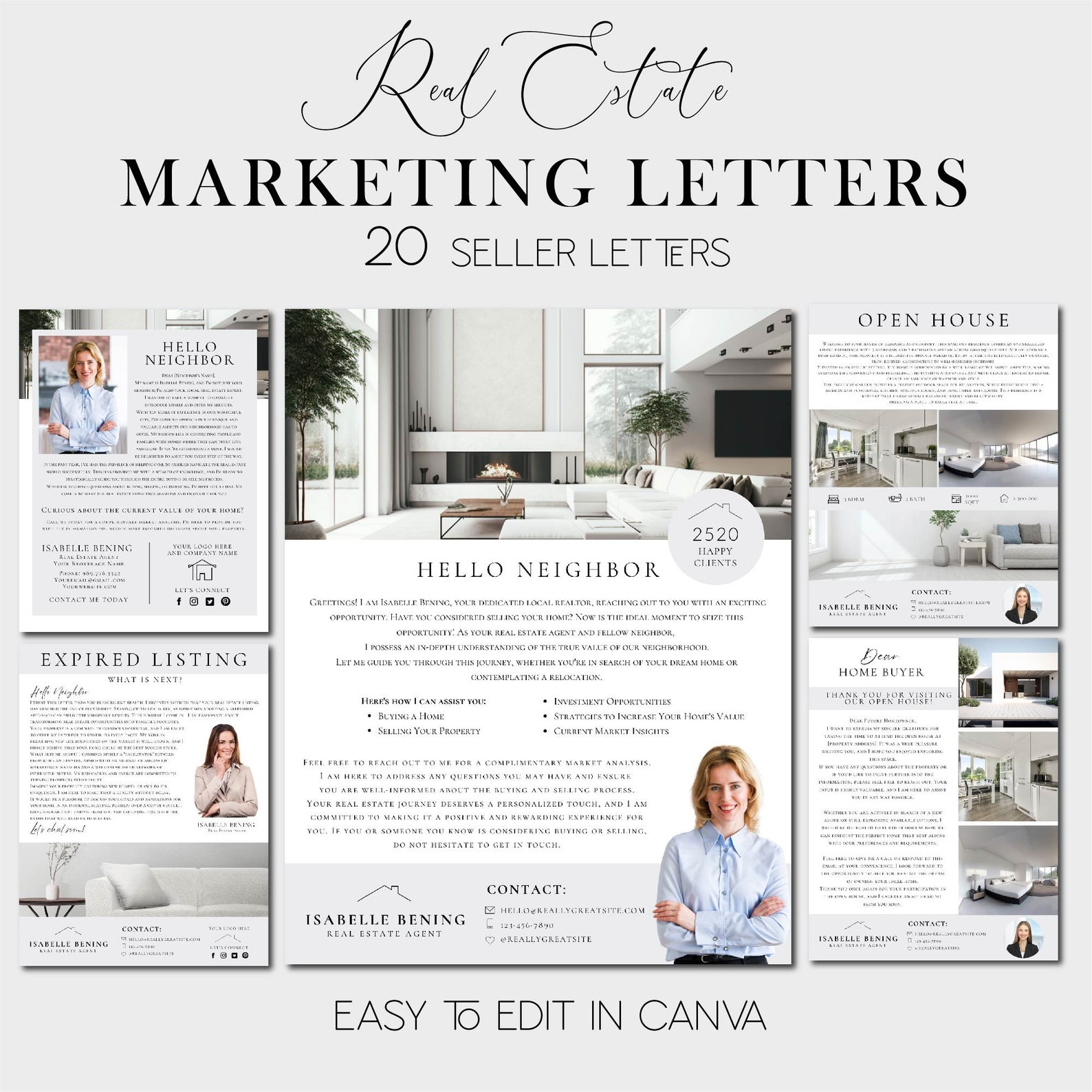 Real Estate Marketing Template Bundle | Real Estate Marketing | Real ...