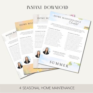 Seasonal Home Maintenance Checklist for Real Estate Agents - INSTANT ...