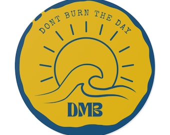 Não queime o porco do dia Adesivo de vinil redondo Wave Sun inspirado no DMB para carro