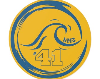 Adesivos de vinil redondos personalizados Dave Matthews Band DMB #41