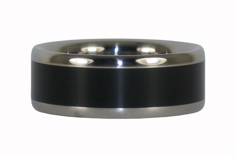 Black Ebony Titanium Ring