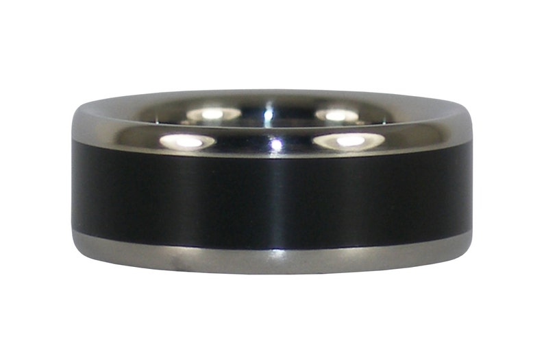 Black Ebony Titanium Ring