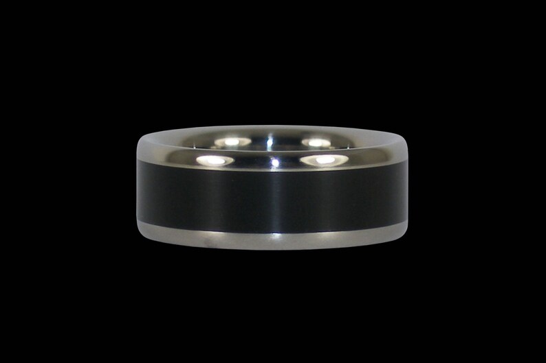 Black Ebony Titanium Ring