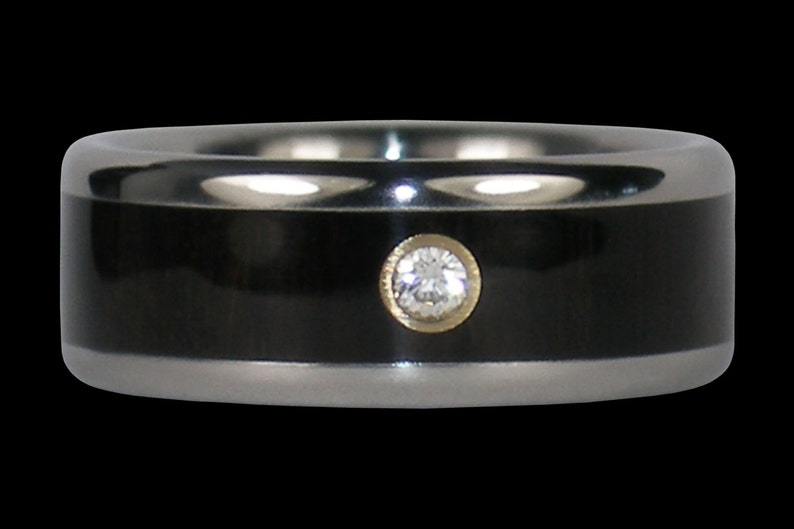 Black Ebony Titanium Ring