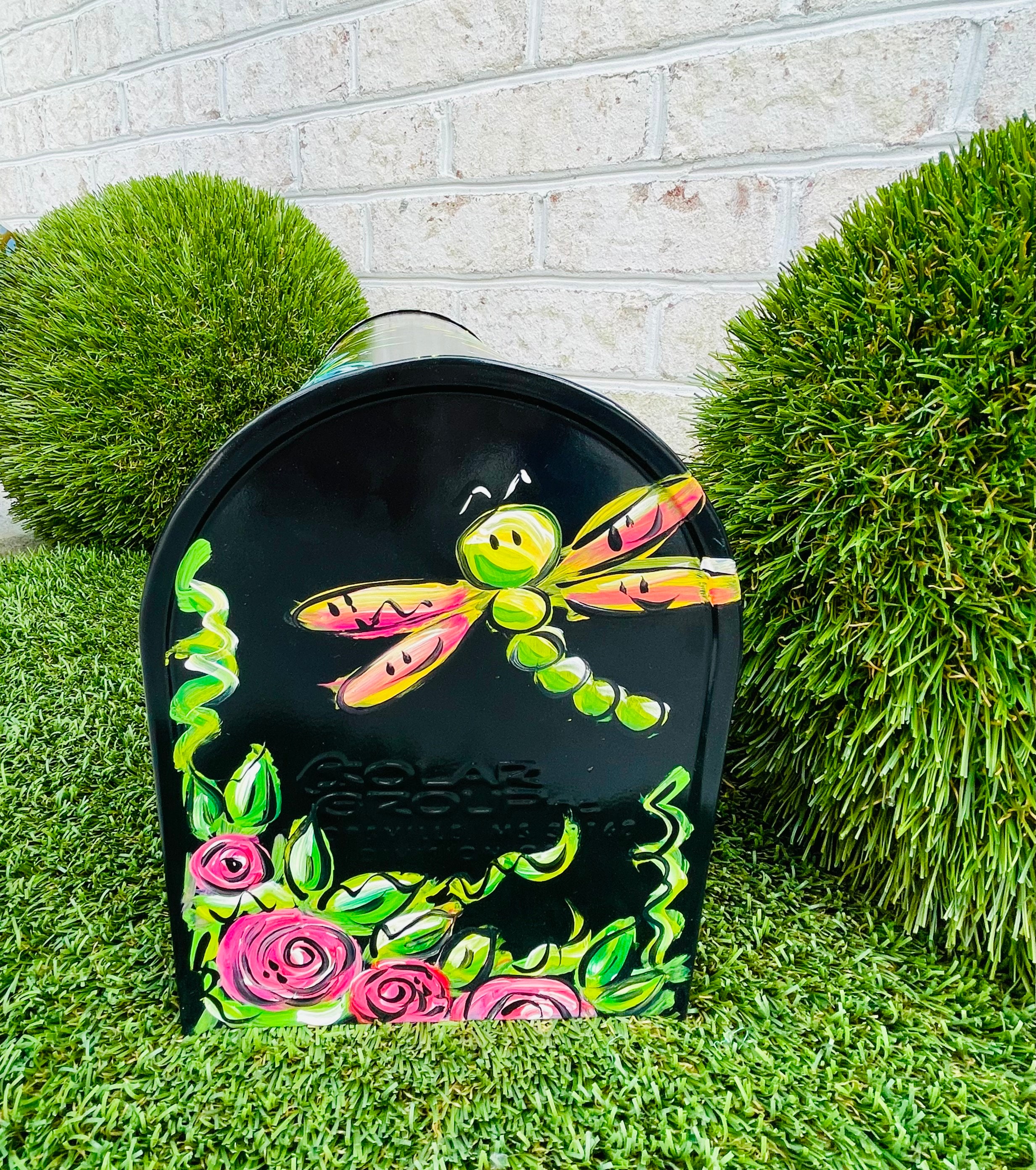Frog In Mail Box Hand Painted Floral Frog Mailbox, Whimsical Decorative Mailbox - Etsy