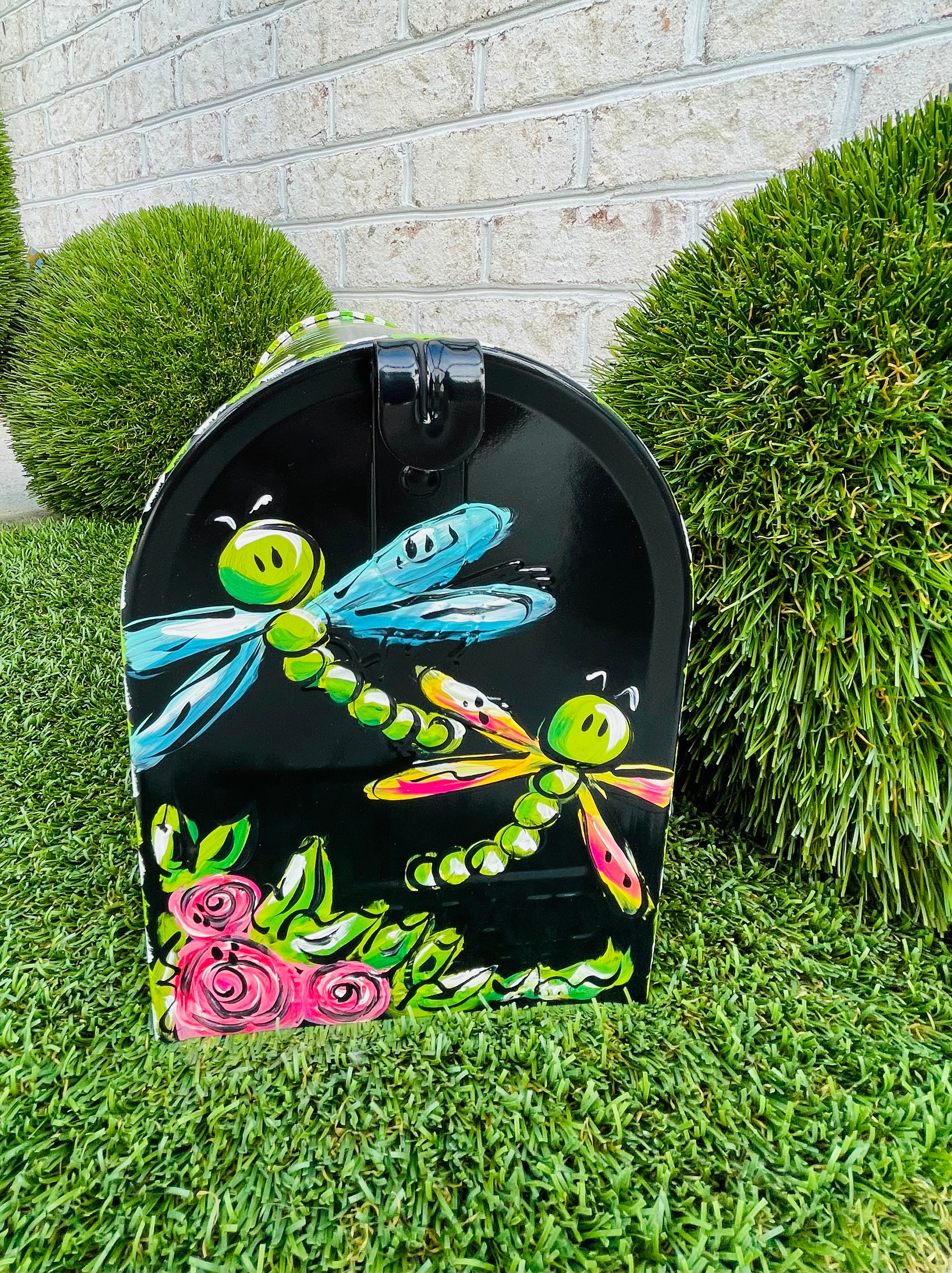Frog In Mail Box Hand Painted Floral Frog Mailbox, Whimsical Decorative Mailbox - Etsy