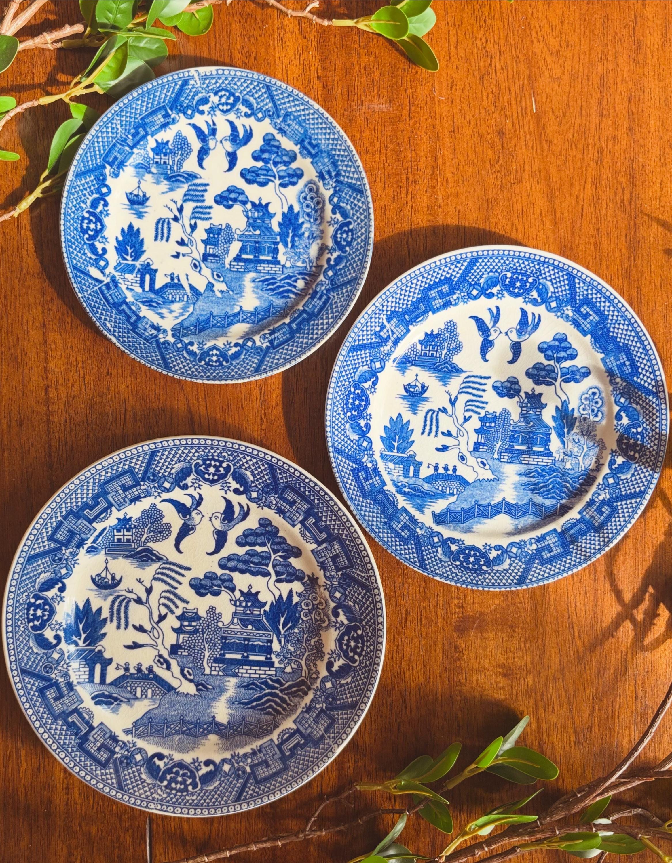 Small Blue Plate Made in Japan - Etsy