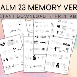 Psalm 23 in Memory Icons World English Bible Version