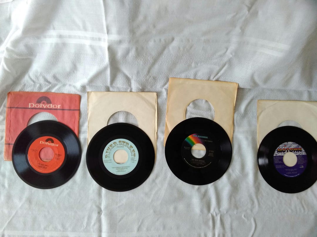 Vintage Vinyl Singles Collection. Pop, Rock, Folk, Country Music Set of ...