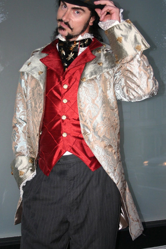 Red Vest With Cravat - Etsy
