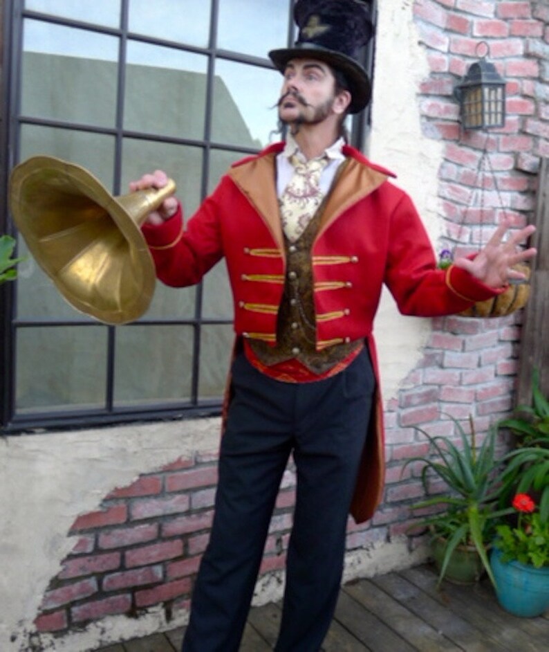 Red and Gold RingMaster's Cutaway Jacket Etsy