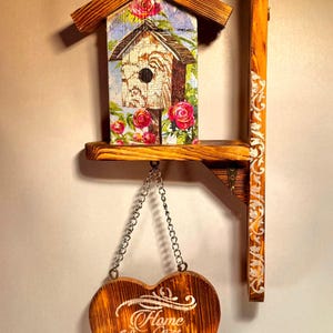 Birdhouse Key Holder