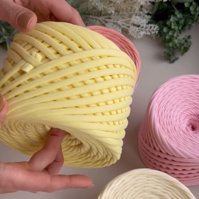 Tshirt Yarn for Crochet T Shirt Yarn 62 Colors 100% Cotton Chunky