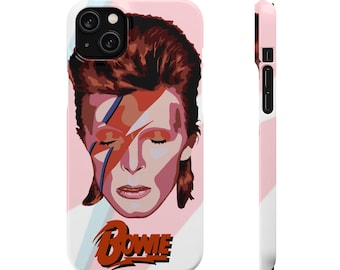 Snap Cases, David Bowie Aladdin Sane, Ziggy Stardust Portrait Pop Art Style, Phone Cover
