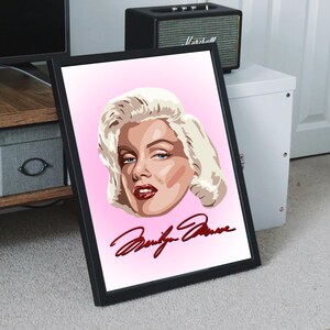 Vintage Marilyn Monroe-inspired Wall Art Print