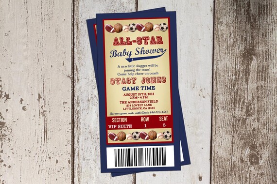 star themed baby shower invitations