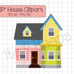 Clipart maison UP - téléchargement immédiat PNG