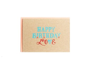 Happy Birthday Love Card