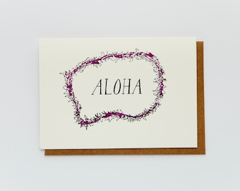 Aloha Lei Card