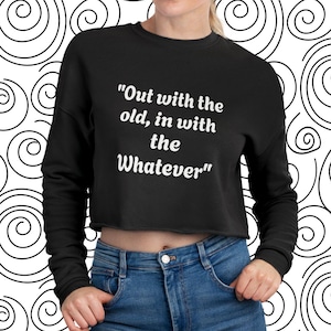 Out With The Old Crop Top: Edgy Y2K Graphic Tee
