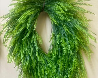 Bead grass wreath | every day wreath | year round wreath | door Decor | gift ideas for mom new home | engagement gift ideas | greenery decor
