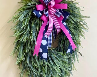 Bead grass wreath | everyday beaded grass wreath | Wall Decor | Gift ideas mom her new home | year round wreath  | handmade | sawgrass bow