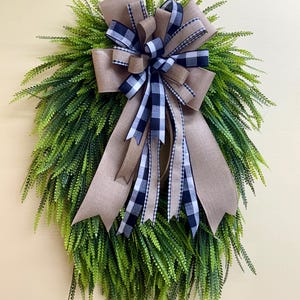 Bead Grass Wreath | everyday wreath | year round wreath | burlap bow wreath | rustic farmhouse decor | gift for mom her | new home wreath