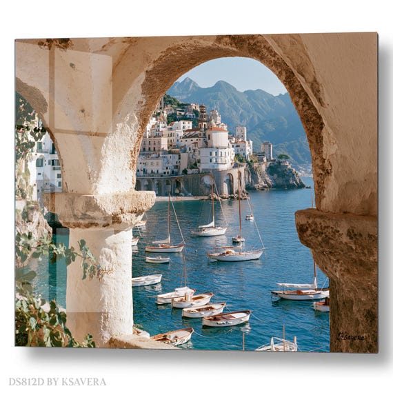 Wall Art Print – Amalfi Italian Riviera - Coastal Italy - Mediterranean Photography - acryl, metal, canvas – DS0812D