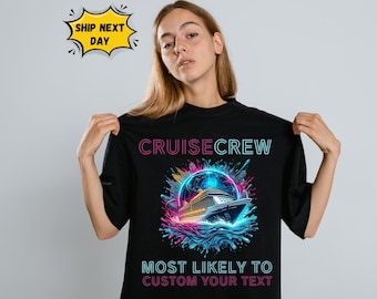 Neon Cruise Shirts 2026, Matching Family Vacation Tee