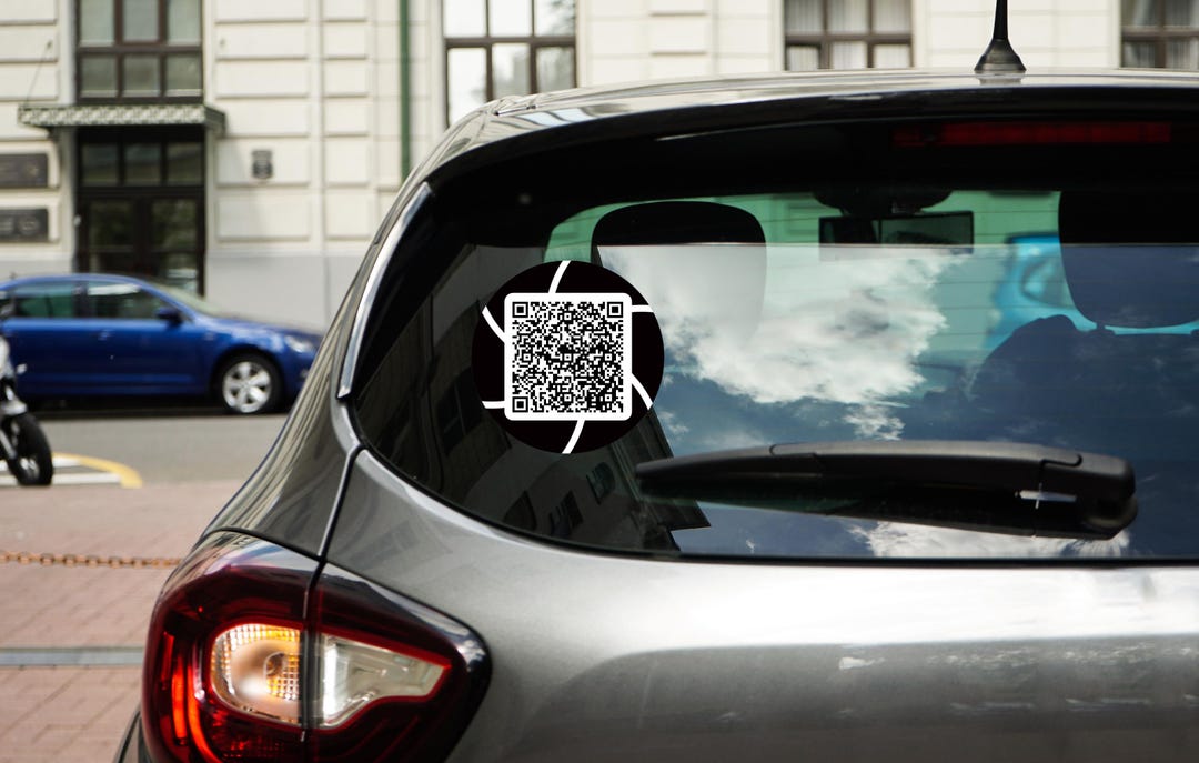 Code Car Kit Qr Code Example Custom QR Code Car Decal, Social Media Business Promotion - Etsy