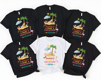 Personalized Family Vacation Shirt 2026, Matching Beach Trip Tee