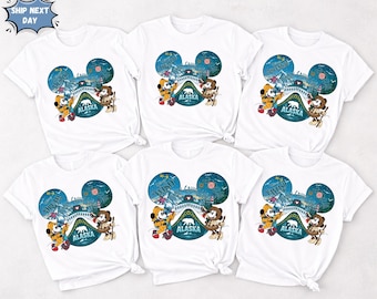 Disney Cruise Alaska Shirt Wish Dream Fantasy Magic Wonder Treasure Destiny Adventure Matching Family Cruise Shirts  LineTee Trip Vacation