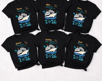 2026 Custom Family Cruise Shirts, Personalized Cruise Shirts with Name & Text, Matching Family Cruise T-Shirts, All Custom Cruise Outfit